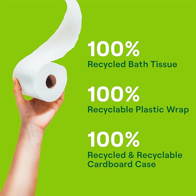 Seventh Generation Toilet Paper Recycled Bath Tissue 4-Pack 100% Recycled Paper - Image 6