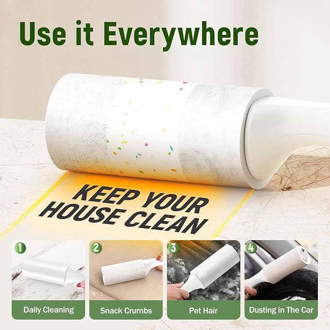 Lint Roller Refills Only, 600 Sheets Lint Rollers - Image 6