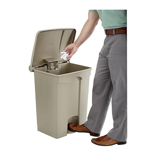 Safco Step On Plastic Trash Can - Image 3