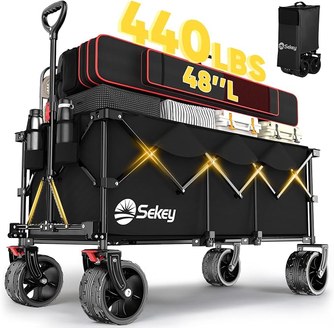 Sekey 48''L Collapsible Foldable Extended Wagon by Sekey