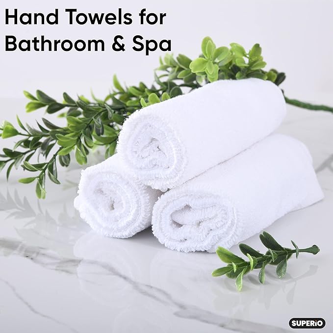 Superio Terry Cloth Rags White Washcloths 100% Cotton 12" Cleaning Cloths - Image 8