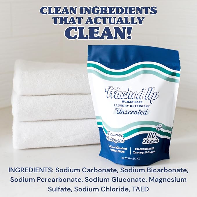 Unscented Laundry Detergent Powder | Fragrance-Free | Safe - Image 3