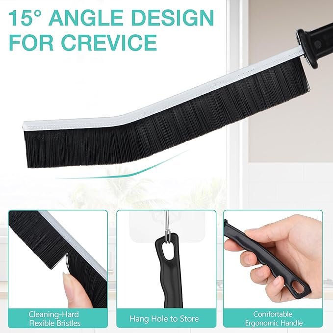 Crevice Cleaning Brush, Hard Bristle Cleaning Brushes - Image 2