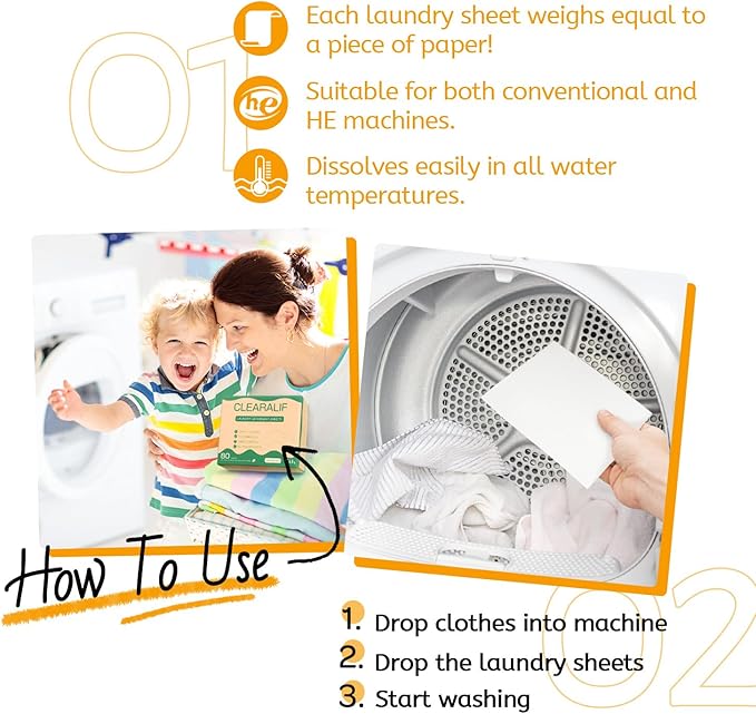 Laundry Detergent Sheets Up to 160 Loads, Amber Dusk - Image 6