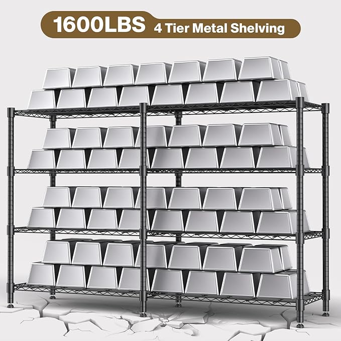 Himimi 4-Tier Adjustable Metal Shelving - Image 6