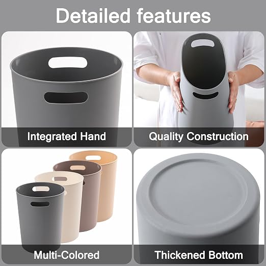 4 Pack Small Trash Can for Bathroom - Image 3