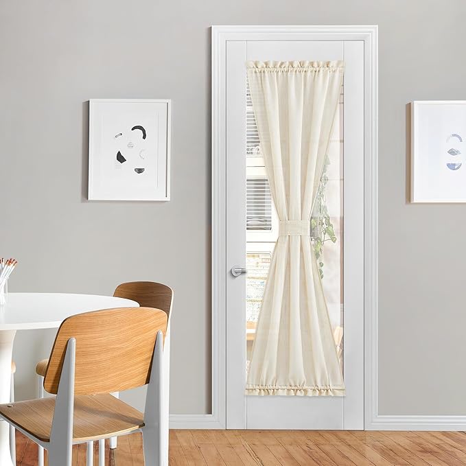 NICETOWN Beige Sidelight Door Curtain 72 Inches Long by NICETOWN