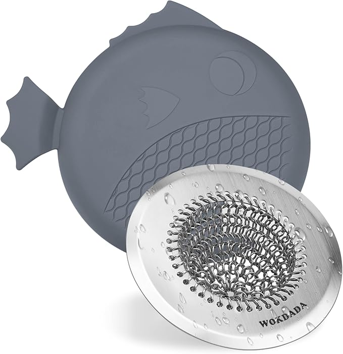 Sink Drain Strainer&Stopper, Anti-Slip Flexible Mesh Sink Strainer by Wokdada