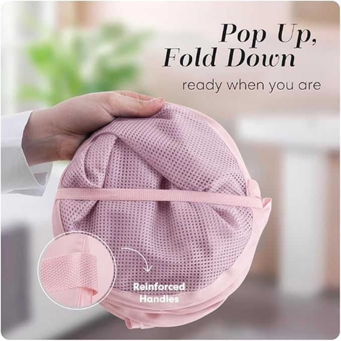 Handy Laundry Collapsible Mesh Pop Up Hamper - Image 3