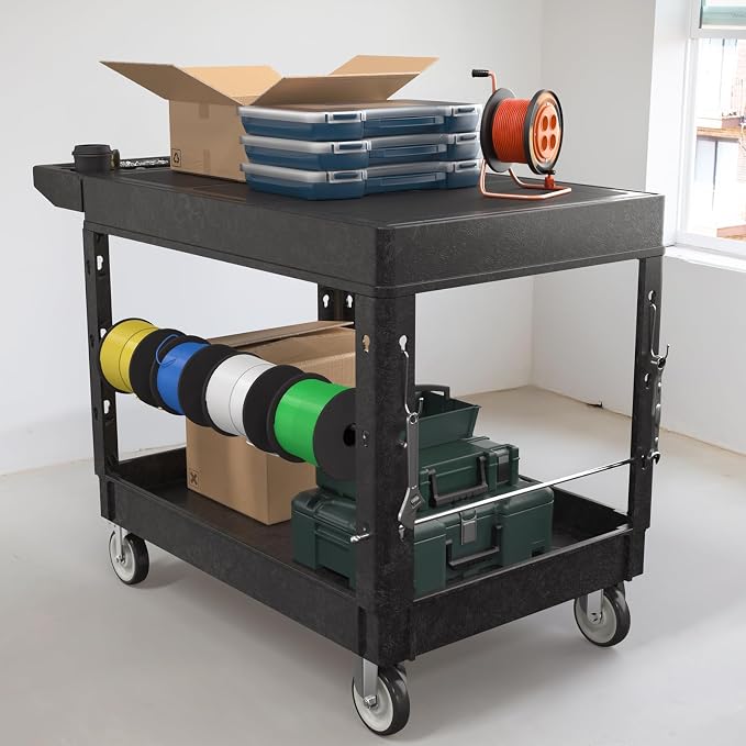 Heavy Duty Flat Top Utility Cart - Image 6