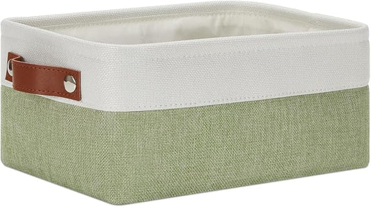 DULLEMELO Small Storage Basket, Fabric Collapsible Gift Storage Basket by DULLEMELO