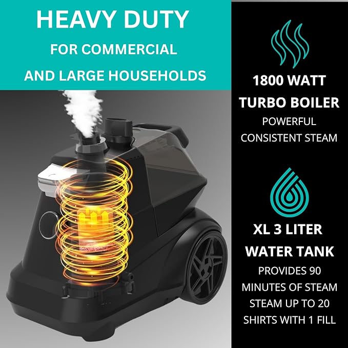 True & Tidy® Heavy-Duty Commercial Industrial Standing Garment Steamer - Image 4