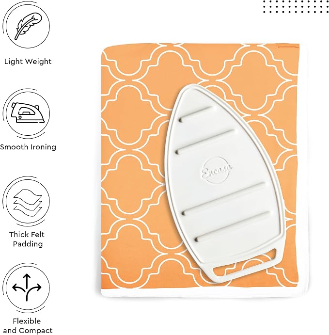 Encasa XO Ironing Mat/Pad with 3mm Padding & Silicone Iron Rest - Image 5