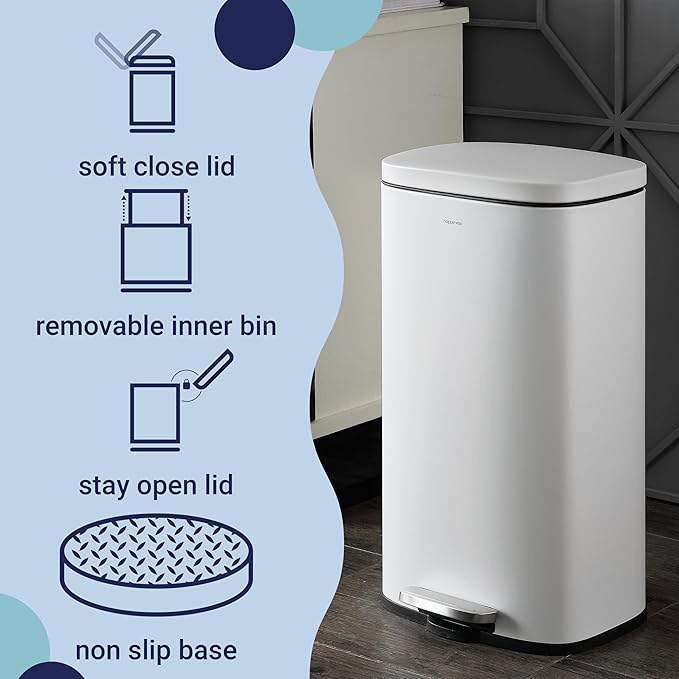 happimess HPM1011C Curtis 8-Gallon Step-Open Trash Can - Image 4