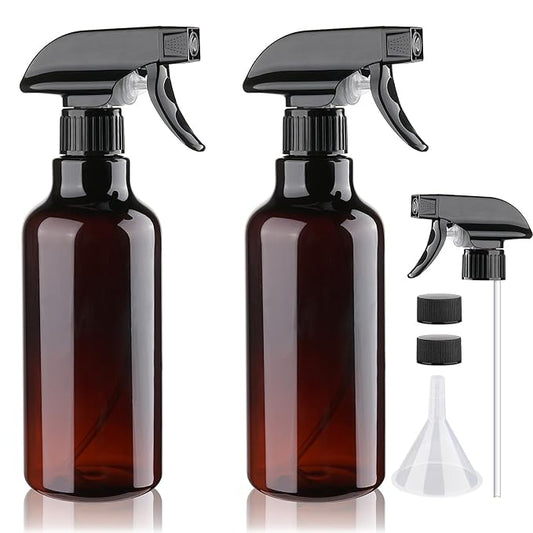 Plastic Spray Bottles Empty Spray Bottle 16.9oz/500ml 2 Pack Heavy Duty by Hethyo