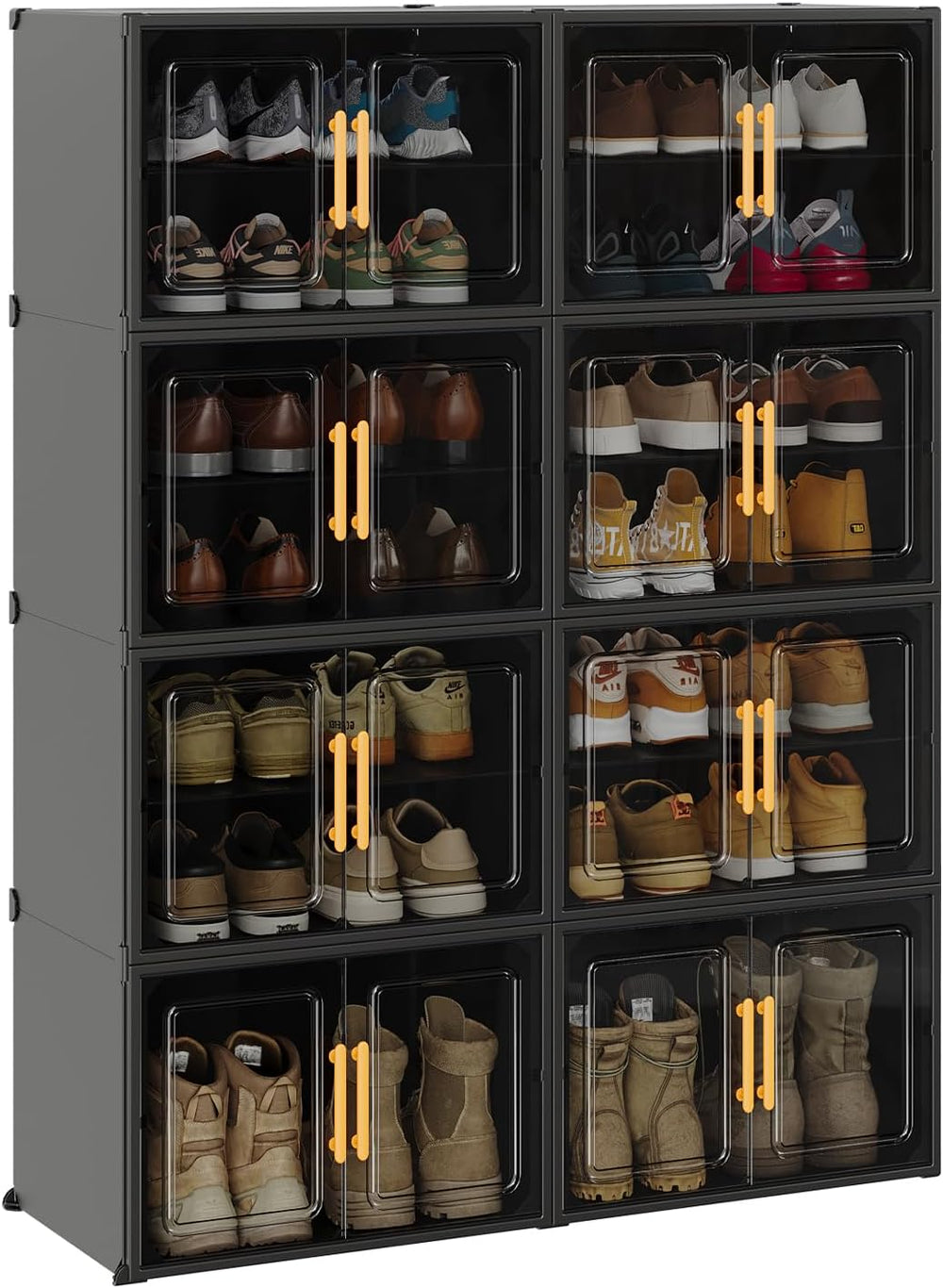 MAGINELS Expandable Shoe Rack Cabinet with Door