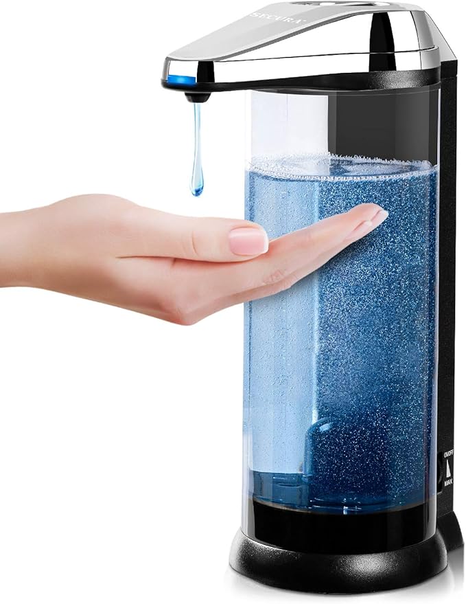 Secura 17oz Automatic Liquid Soap Dispenser, Touchless Battery Operated Hand by Secura