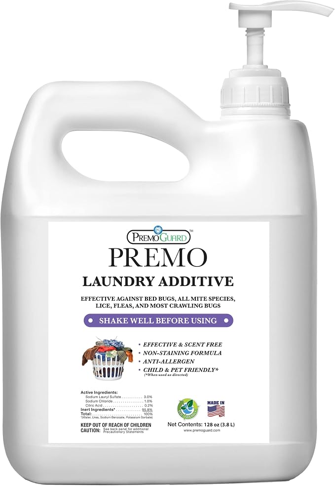 Premo Guard Bed Bug, Mite & Lice Laundry Detergent Additive 128 oz – Child & by PremoGuard