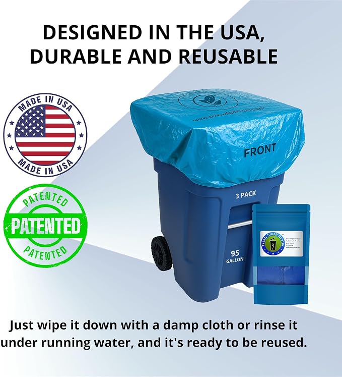 95 Gallon Trash Can Cover Odor Eliminating Bag - Image 3