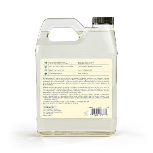 Cucina Fruits & Passion Hand Soap Refill – 1 Liter Sea Salt and Amalfi Lemon – - Image 2