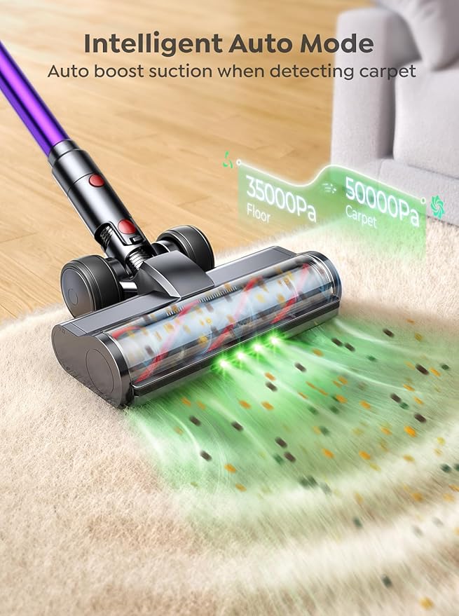 Cordless Vacuum Cleaner, 600W 50KPA 65 Mins Vacuum Cleaners - Image 5