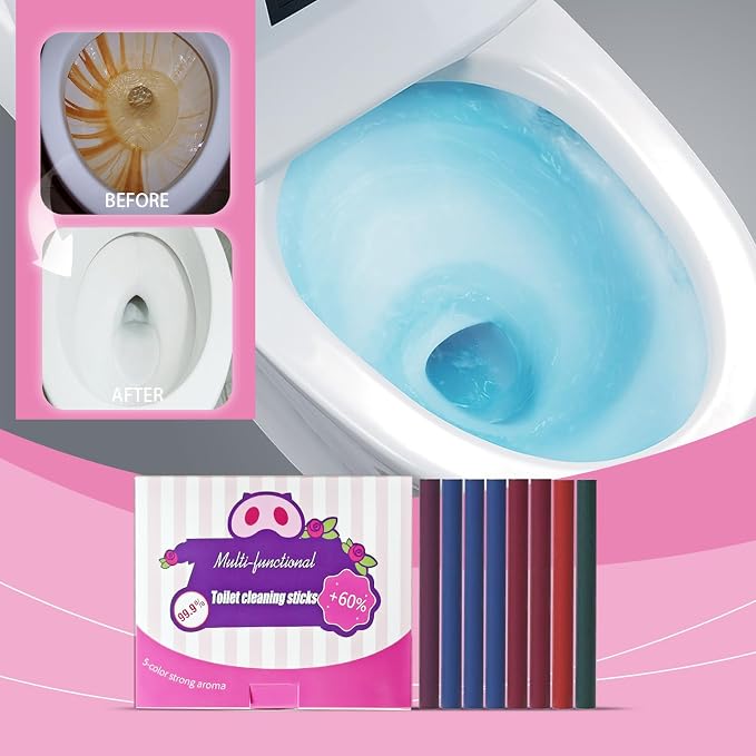 Multi-Functional Toilet Cleaning Sticks, 5 Colors, Long-Lasting Tank Cleaner - Image 2