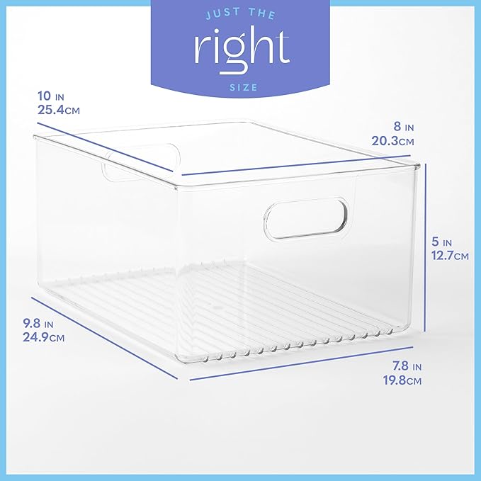 Plastic Food Storage Clear Container Bin - Image 3