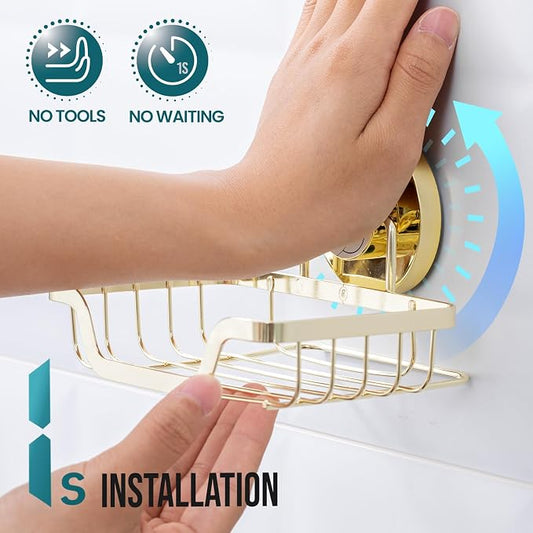 TAILI Soap Holder Bar Dish Suction Cup, Bar Shampoo Rack - Image 2