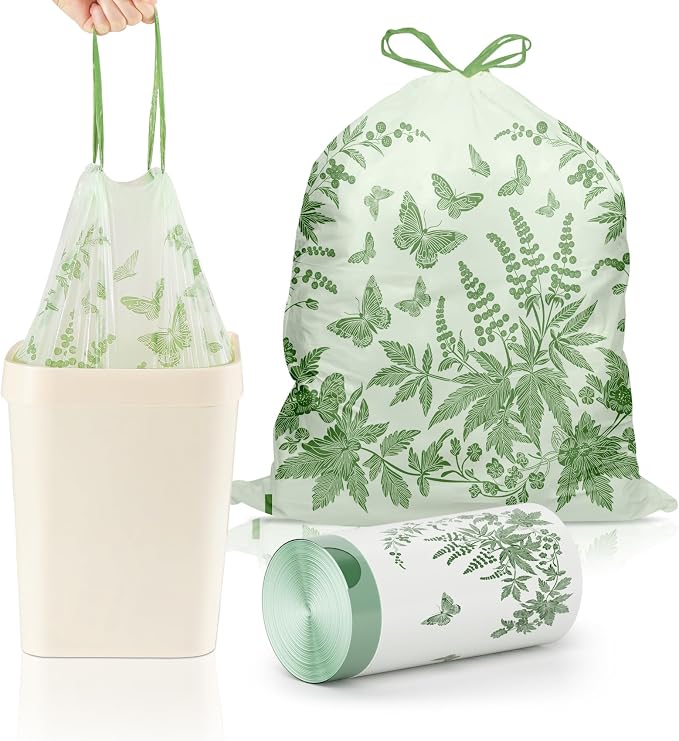 VOK 8 Gallon Trash Bags with Butterfly Printed & Sweet Wormwood Scent, by Unknown