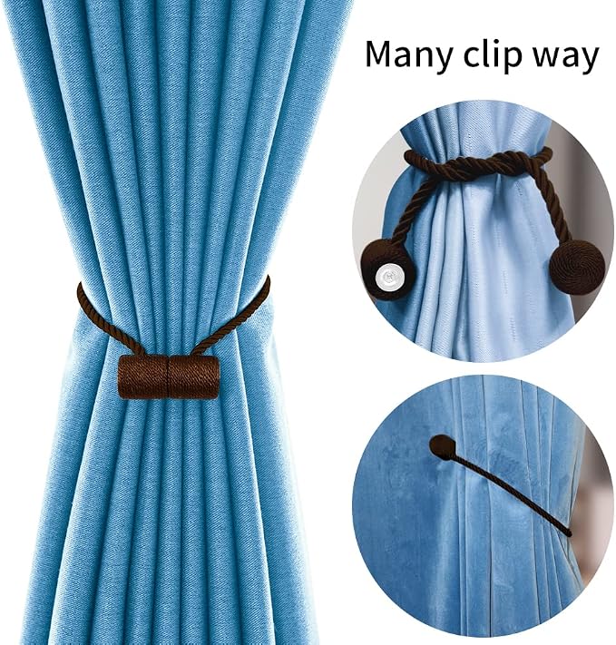 18 Inch Strong Magnetic Curtain Tiebacks, Curtain Holdbacks Modern Upgrade - Image 5