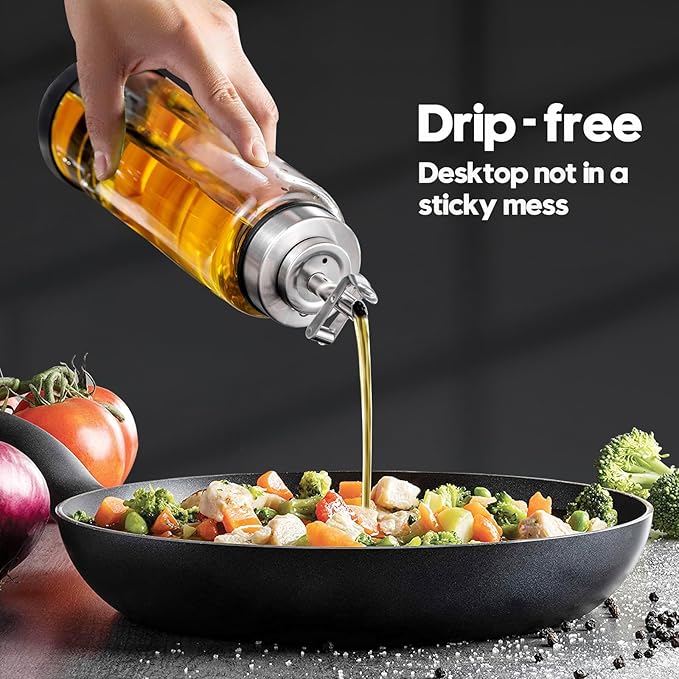 Glass Olive Oil Dispenser Bottle - Image 5
