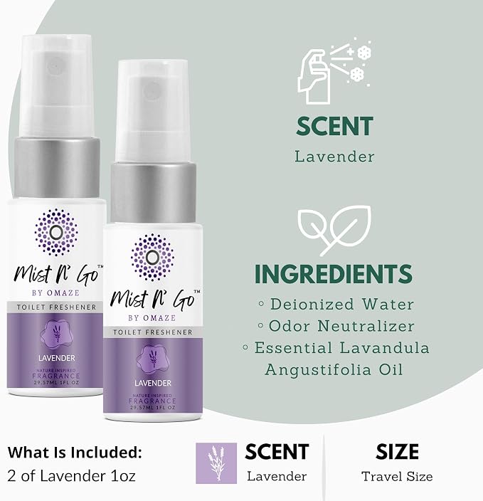 Mist N’ Go by Omaze Travel Bathroom Spray - Image 2