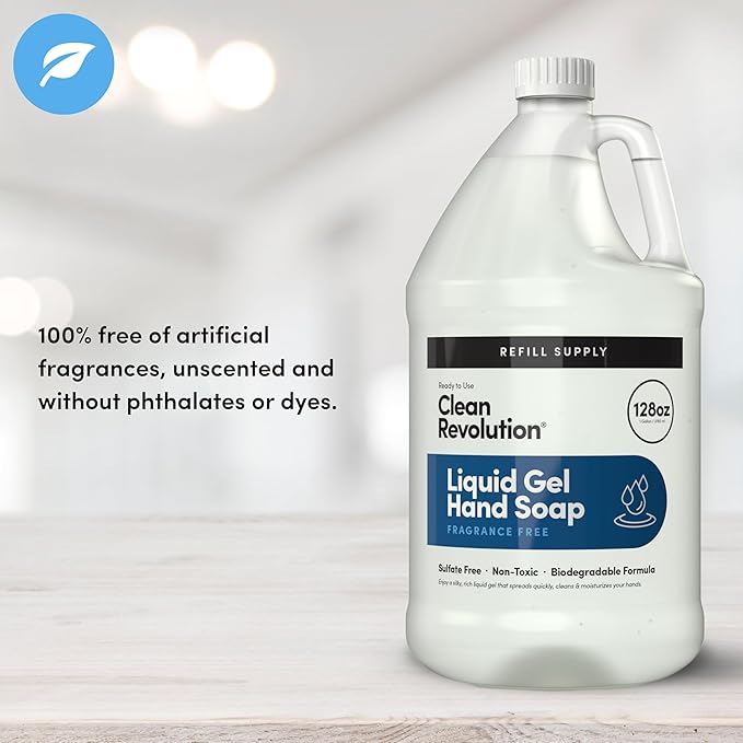 Clean Revolution Liquid Gel Hand Soap, Silky Rich Liquid, Quick Lather - Image 2
