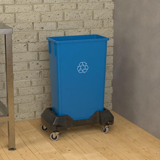 23 Gallon Blue Recycle Slim Jim Trash Can - Image 3