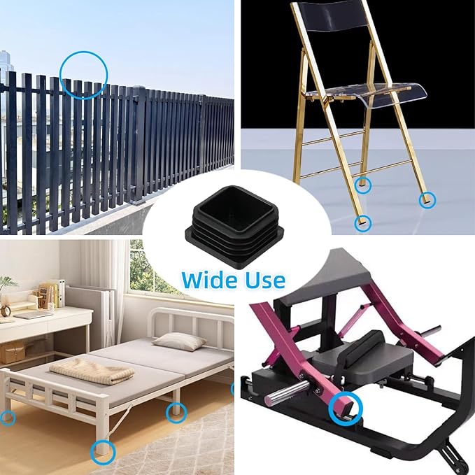 Furnigear Plastic Plugs Tubing End Cap Chair End Caps Outside Bottom Tubing - Image 7