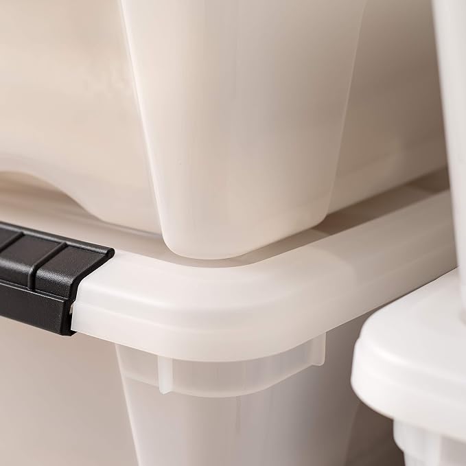 IRIS USA 13 Qt Stackable Plastic Storage Bins - Image 9