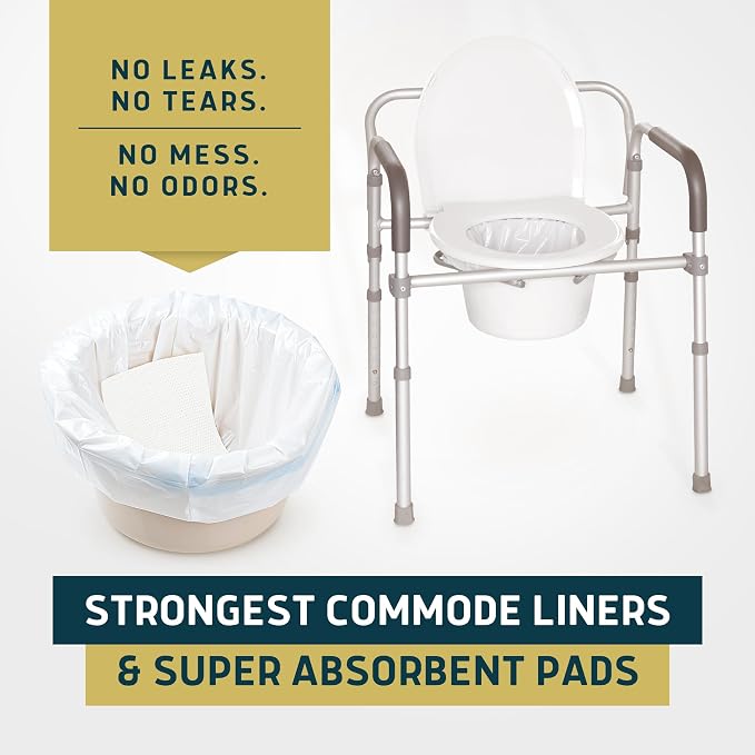 Lunderg Commode Liners with Absorbent Pads - Image 8