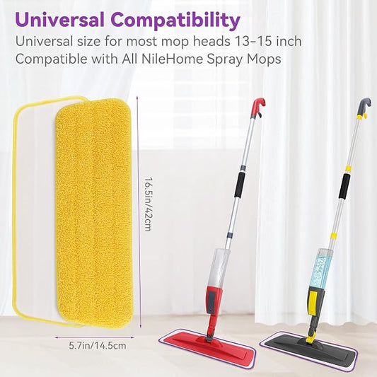 16.5 inch Microfiber Mop Pads for Rubbermaid Reveal Spray Mop and Any 16.5" - Image 2