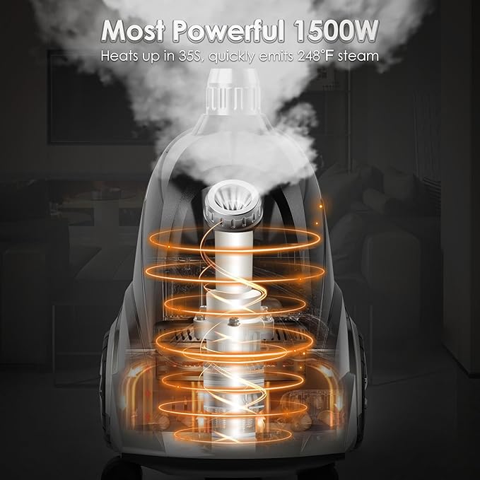 Steamer for Clothes, Jenaely 1500W Standing Garment Steamers, 35s Fast Heat-up - Image 2