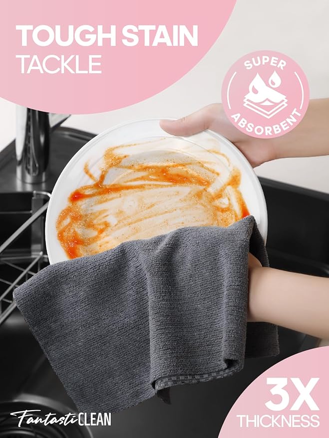 Fantasticlean Large Tear-Away Microfiber Cleaning Cloth Roll - Image 3