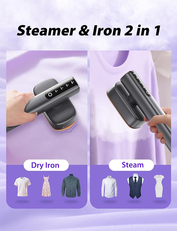 Sundu Steamer for Clothes, 15s Fast Heat-up Handheld Garment Steamer, 35mins - Image 3
