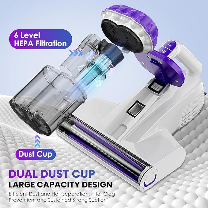 Mattress Vacuum Cleaner, 16Kpa Bed Vacuum Cleaner - Image 5
