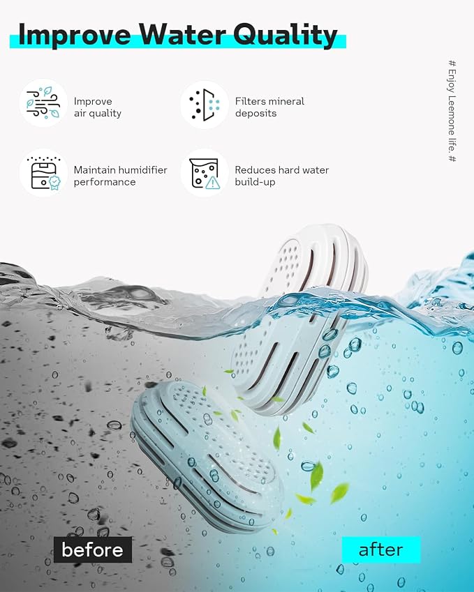 Leemone 4 Pack Humidifier Water Softener Cleaning Demineralization Cartridge - Image 5