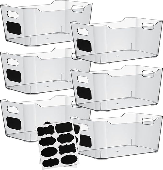 Plastic Clear Storage Bins by ShelfShaper