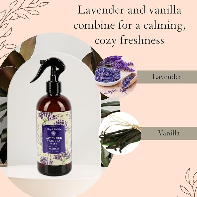 Abbey & Sullivan Odor Eliminating and Refreshing Linen and Room Spray, Lavender - Image 3