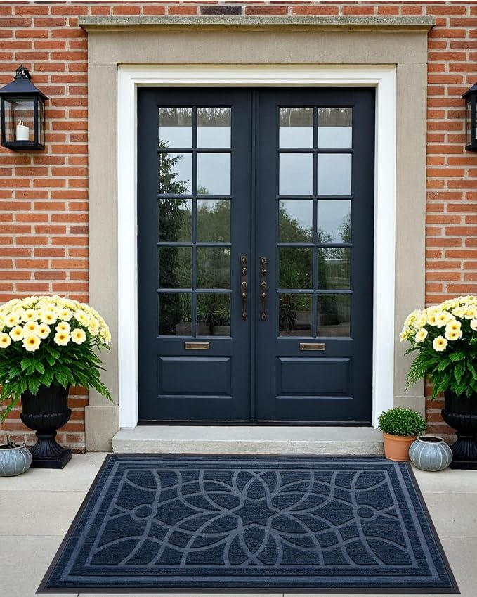 DEXI Front Door Mat Outside Entrance, Heavy Duty Non Slip Low Profile Doormat - Image 8