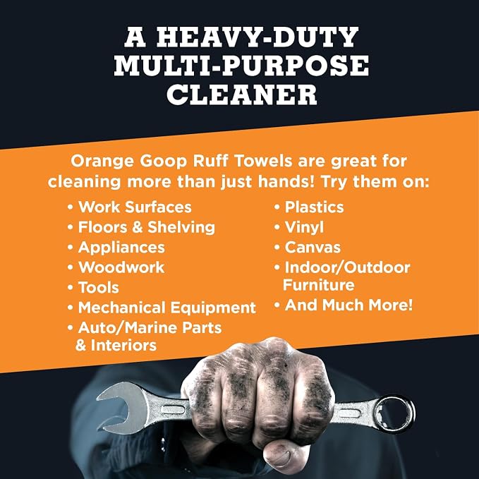 GOOP Orange Heavy Duty Ruff Towels - Image 4