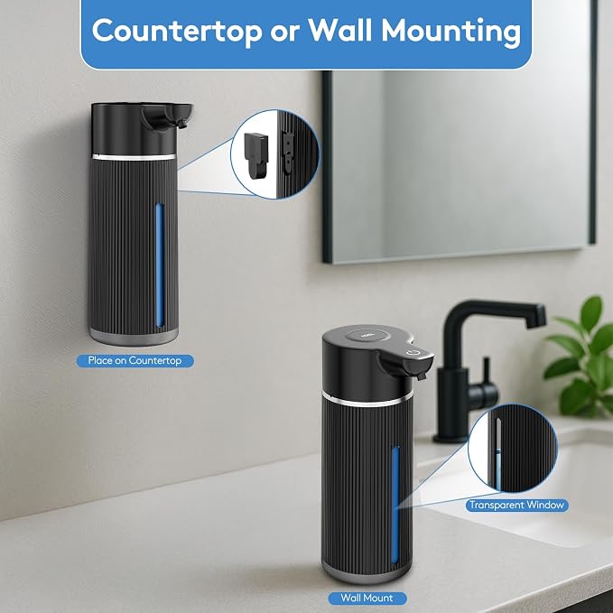 Automatic Soap Dispenser Touchless, 14.2oz/420ml Dish Hand Soap Dispenser - Image 7