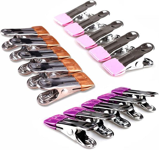 Stainless Steel Clothes Pins: 30 Packs Metal Beach Towel Clips, Pool Cover Clips by Commoditydisplay