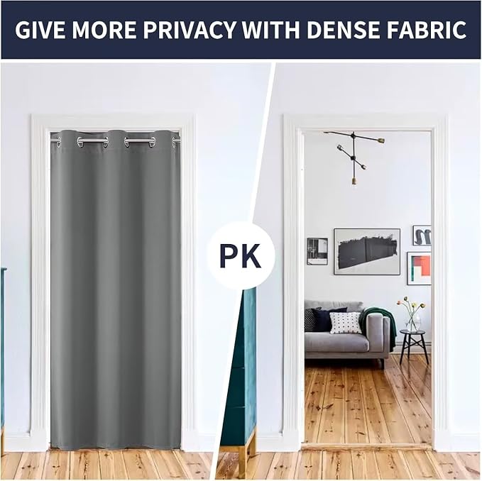 Joydeco Custom Size Door Curtain, Closet Door Curtain - Image 3
